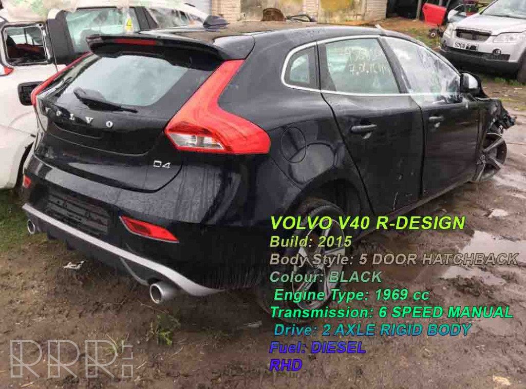 Mascherina con foro ISO colore nero Volvo S40-V40 