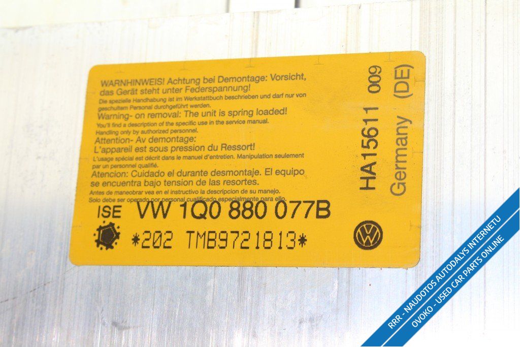 Volkswagen Eos Apsivertimo apsauga 1Q0880077B