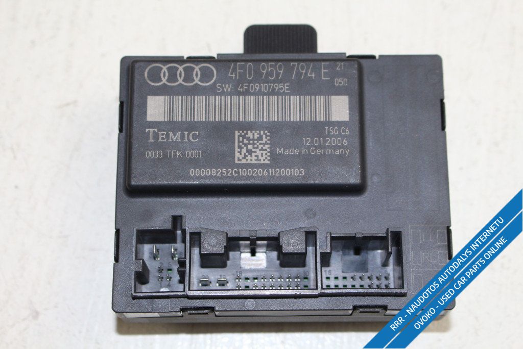 Audi A6 S6 C6 4F Durų elektronikos valdymo blokas 4F0959794