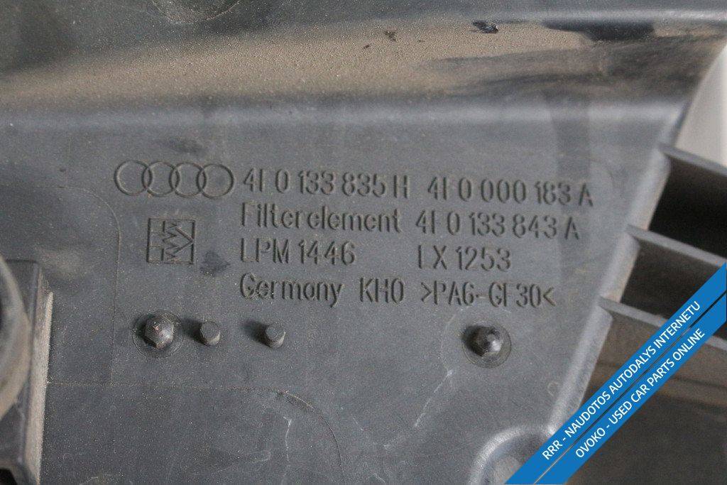 Audi A6 S6 C6 4F Oro filtro dėžė 4F0133835H