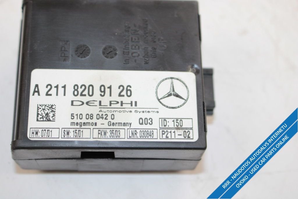 Mercedes-Benz SL R230 Signalizacijos valdymo blokas A2118209126