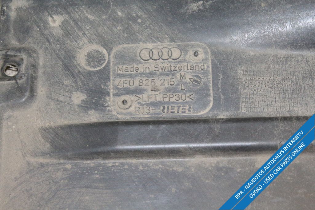 Audi A6 Allroad C6 Dugno apsauga galinės važiuoklės 4F0825215