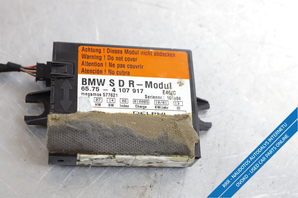 BMW 3 E46 Signalizacijos valdymo blokas 4107917
